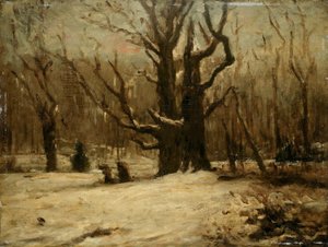 冬の風景 作： Gustave Courbet